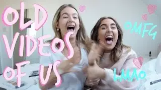 REACTING TO OLD VIDEOS OF US | Sophia and Cinzia