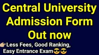 Admission 2021 - Central University of Odisha Application Form 2021 (Entrance Exam 2021) | Form 2021