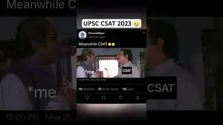 UPSC CSAT 2023 and Aspirants 😅😂😃#csat #upscaspirantstatus #upsc #funny #sad