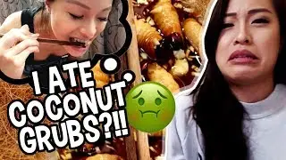 I ATE LIVE COCONUT GRUBS! (YUCK)