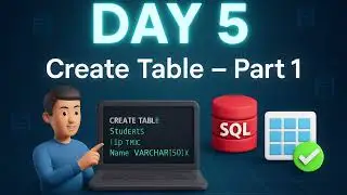 MSSQL Day 5 How to create table In db