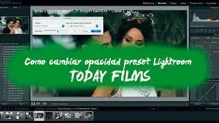 Como cambiar opacidad preset Lightroom