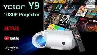YOTON Y9 video Projector 1080P - Netflix & Youtube & Wifi screen mirroring - Unboxing