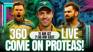 #SAvsIND: 'Come On Proteas!' 🇿🇦 360 LIVE 🏏 #T20WorldCupFinal