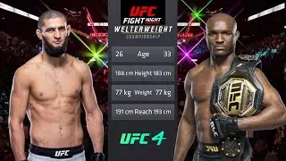 Khamzat Chimaev vs Kamaru Usman Full Fight - UFC Fight Of The Night