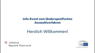 Info Event länderspezifisches Auswahlverfahren