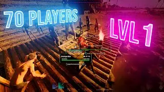 We MeatRun a Mega Tribe With 70 LvL 1 Players ! - SST Ark Survival Ascended Official Pc