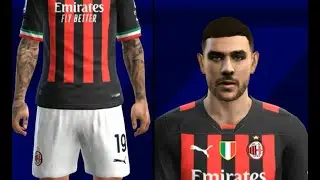 Theo Hernandez Face PES 2013 Update Tatto