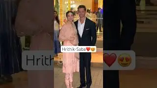 Lovebirds Hrithik Roshan & Saba Azad attends Madhu Mantena & Ira Trivedi’s wedding!❤️ #shorts