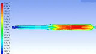 Ramjet flow simulation