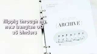 flipping through my new ot7 a5 binders - bts collection
