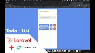 Laravel - Tailwindcss,  Todo - List App