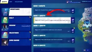 Complete Resistance Week 1 Quests - Fortnite Challenges Guide