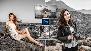 Black Theme Color Grading Photoshop - Photoshop Presets - Camera Raw Filter Photoshop