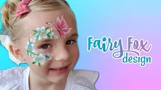 Butterfly and flowers: Easy step-by-step FACE PAINTING photo tutorial