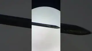 Insulin Needle Under Microscope 