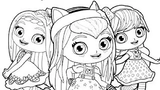 Little Charmers  All Characters Coloring Pages
