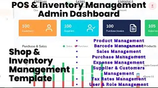 POS & Inventory Management Admin Dashboard Template (HTML Angular Reactjs Vuejs Laravel)