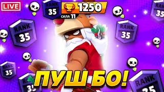 ПУШИМ БО НА 35 РАНГ В СОЛО ШД 1100+ BRAWL STARS🔥