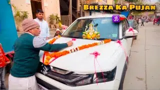 Brezza car Pujan after delivery #brezza #brezza2025 #brezzafacelift