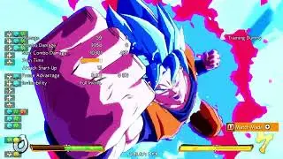 Dragon Ball Fighterz | SSGSS Goku Midscreen Sparkless Solo TOD (5.5 Bars)