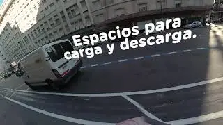Primer tramo terminado de la ciclovía en Avenida Corrientes