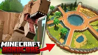 I Built The Most Dangerous Jurassic Park in Hardcore Minecraft