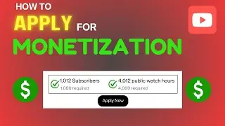 How to Apply for YouTube Monetization in 2024 | (MONETIZE) YouTube channel in 2024