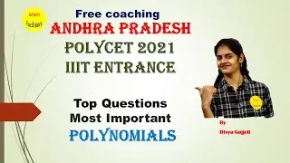 AP Polycet 2021 Most Important Questions |Top Questions| Polynomials | Level 1 | IIIT Entrance