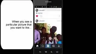 How to Like Instagram Pictures easily without scrolling to find the like Button