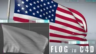 How to make flag in cinema4D  "Tutorial"