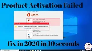 Product Activation Failed | MS Word, Excel Warning Message | Windows Not Activated | In 2026
