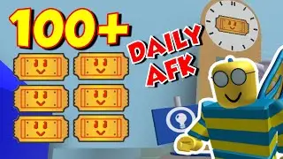 TICKET FARMING in BEE SWARM SIMULATOR - EARN 100+ TICKETS WHILE YOU SLEEP