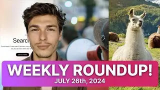 This Week in AI, July 26th 2024. Meta Llama, Video Game Strike and SearchGPT!  #ai