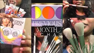 PREVIOUS MONTH PURCHASE VLOG