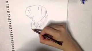 七つの大罪☆ホークを描いてみた！メリオダスの服を着ているホーク