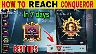 How To Reach Conqueror In 7 Days | Bgmi Tips for CONQUEROR | Squad , Duo , Solo Conqueror 👑
