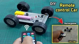 How to Make remote control Car At Home || DIY 3.7v rechargeable remote car