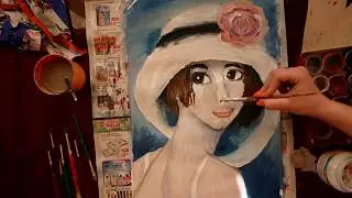 speedpaint портрет девушки