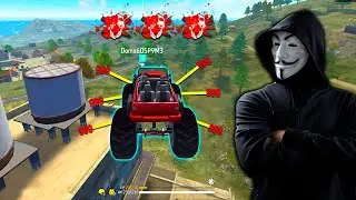 ENCUENTRO AL HACKER MAS TEMIDO DE FREE FIRE 😱 *CARRO VOLADOR*
