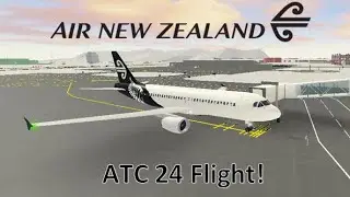 Air New Zealand Airbus A320 | ATC 24 Realistic Flight (PTFS, Roblox)