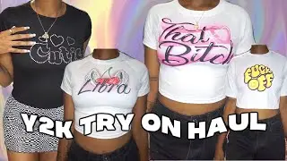 trying a new aesthetic! Y2K try on haul | soulmia 2021