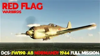 DCS FW190-A8 'Butcher Bird' Full Mission Normandy 1944