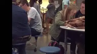 Skittle diving in vine