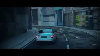 First Car Animation Made with Blender (Mercedes C63 AMG by JeanYan)
