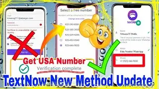 TextNow & 2nd Line [ Not Working ] Problem Solved / Fake WhatsApp Account kaise banaye 2023