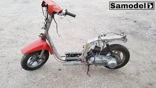 Scooter from scratch # 6 Honda Tact AB07 assembly torque driver variator and winding mechanism.