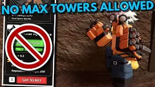 HARDCORE BUT WE CAN'T MAX TOWERS | ROBLOX Tower Defense Simulator