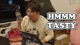 Michael Eats Cake and Lily Celebrates 2 years On Youtube