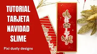 Slime card de navidad - Nuevo lanzamiento de Pixi Dust Design  - Tutorial